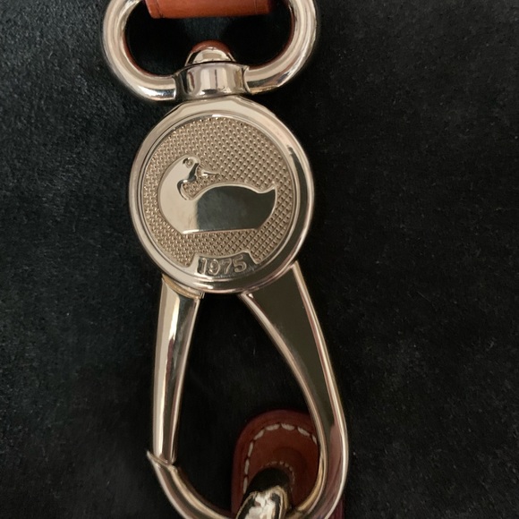 Like new Dooney and Bourke Suede Logo Lock Shoulder Bag - Picture 3 of 10